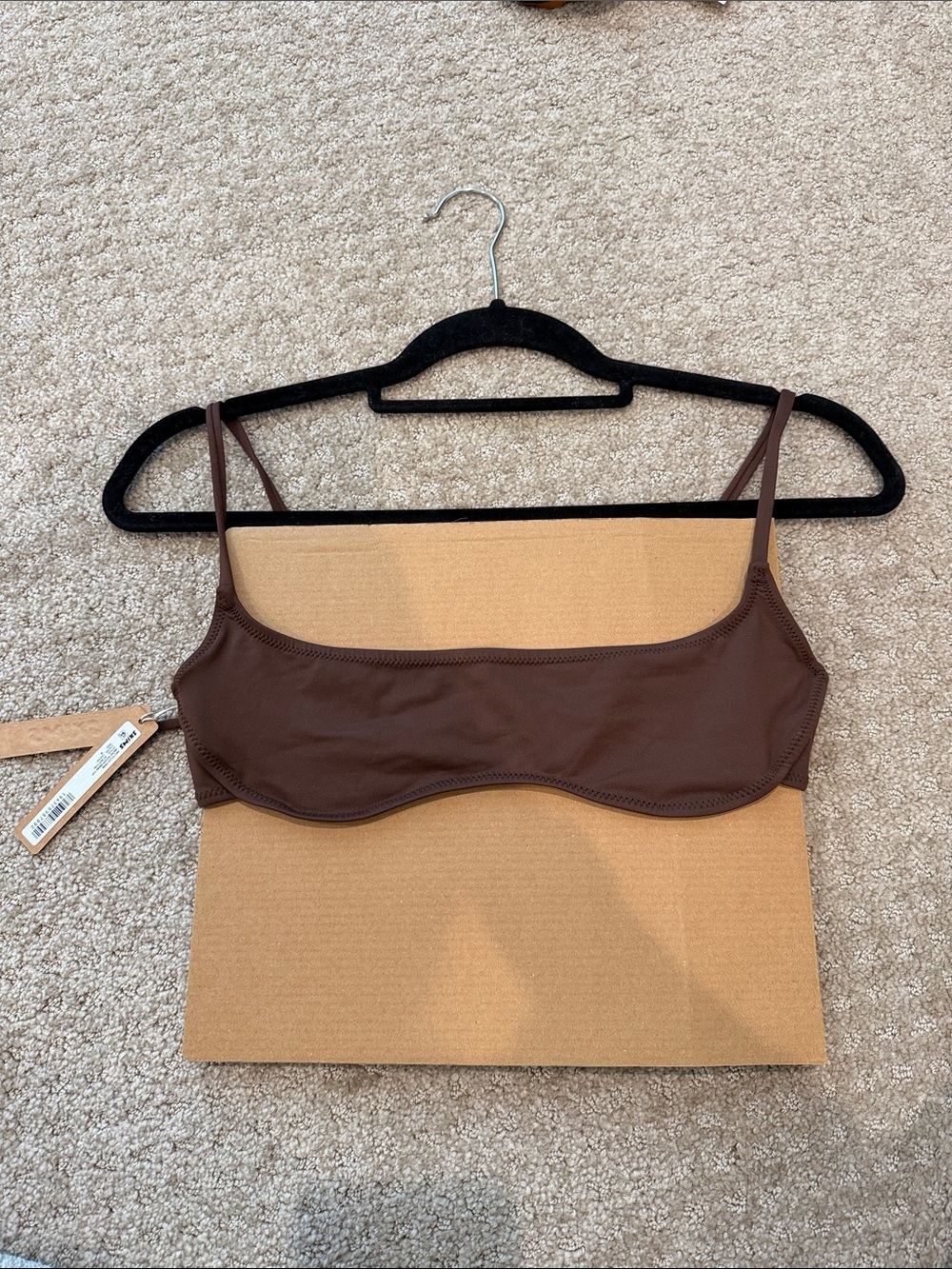 SKIMS Brown Swim Set! 5 pieces! 3 tops 2 bottoms - Picture 5 of 16